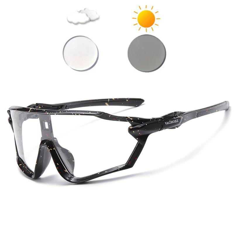

VAGHOZZ New Pochromic Sunglasses Men Women Baseball Cycling Glasses Outdoor Sport Eyewear UV400 MTB Bike Bicycle Goggles