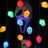 LED-Kürbis-Lichter, Halloween-Party-Dekoration, Totenkopf-Lichterkette, Bar-Fernbedienung