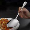 Edelstahl Groß Edelstahl Reislöffel Ergonomischer Metall Servierlöffel Küchenbesteck Salat Servierutensilien Für Pasta