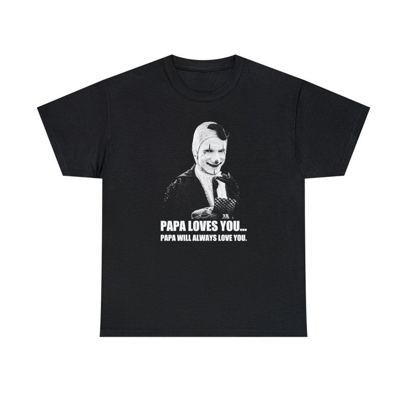 

230 Gsm 100% Cotton Circus Of The Dead Papa Loves You T Shirt XXS чёрный