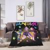 Huntrix Kpop Demon Hunters Knitted Blankets  Zoey Rumi Mira  Plush Throw Blanket Bed Sofa Printed Soft Warm Bedspreads