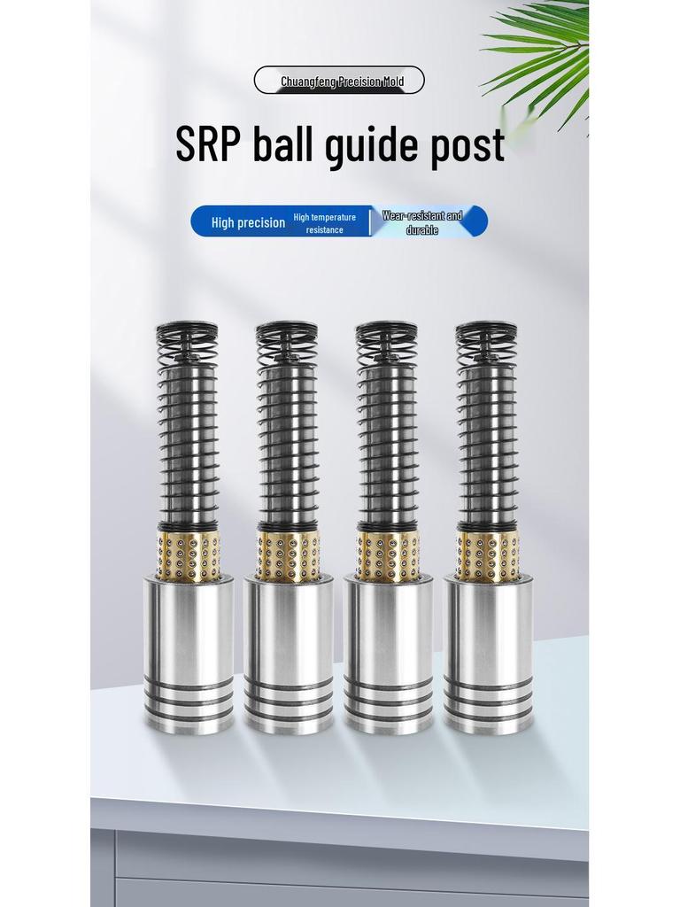Precision Rolling Ball Guide Post Bushing for Mold Components (Sizes: 20, 22, 25, 28, 32, 38) – SRP, TRP, SGP Types