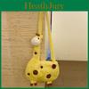 Giraffe Plush Bag For Girls Soft Fur Shoulder Purse With Zipper Closure For Daily Use