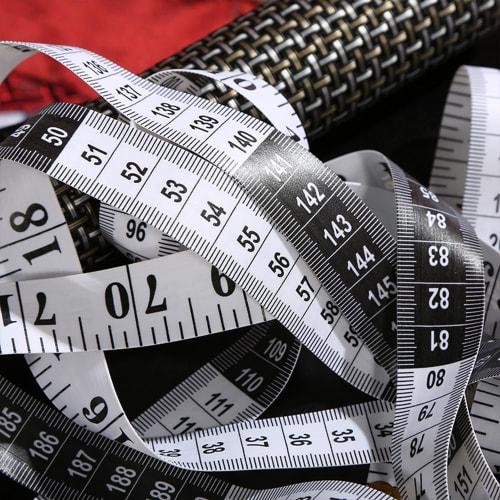 Utoolmart Flexible Curved Tape Measure, Tailor's Tape Measure, 3-Pack, 2m, Chest Circumference, Fabric, Waist Measure, with Snaps, Double-Sided Gradua
