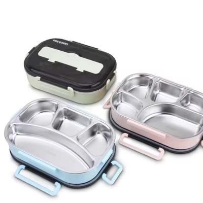 Stal nierdzewna 304 1300ml przyjazny dla środowiska i izolowany dziecięcy lunch box z 3 przegródkami