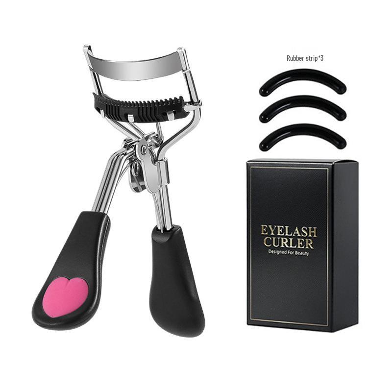 Wide-Angle Natural Curl Eyelash Curler - Long-Lasting, Portable Clip for Beginners