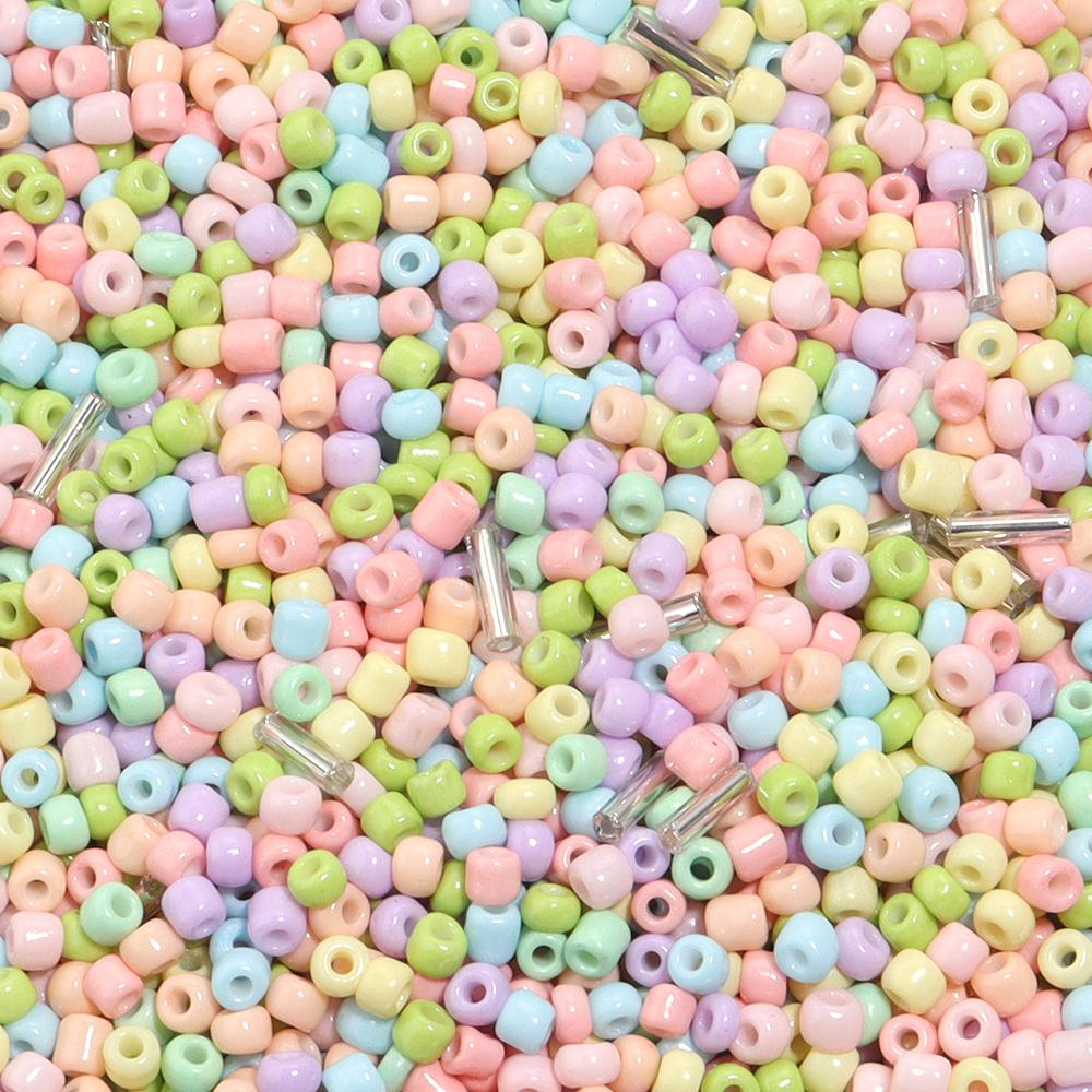 40g 3mm Glass Seed Beads Mixed Color Round Loose Spacer Glass Rice Beads For Jewelry Making DIY Bracelets Necklace Accessories