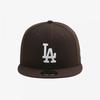 Czapka New Era Mlb La Dodgers Fitted Cap Burnt Wood