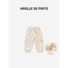 French Arielle De Pinto Boys' and Girls' Winter Pants, Korean Style, Fleece-Lined, Thick Corduroy Cotton Pants