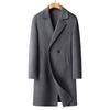 Herbst und Winter Neuer Herren-Wollmantel doppelseitig Mittel und Lang Anzugkragen Kaschmirmantel Herren Woll-Trenchcoat