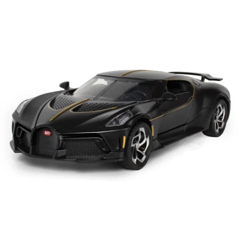 1:24 Bugatti Lavoiturenoire Modello Auto Sportiva in Lega Diecasts & Veicoli Giocattolo Modello Auto in Metallo Suono e Luce di Simulazione Regalo