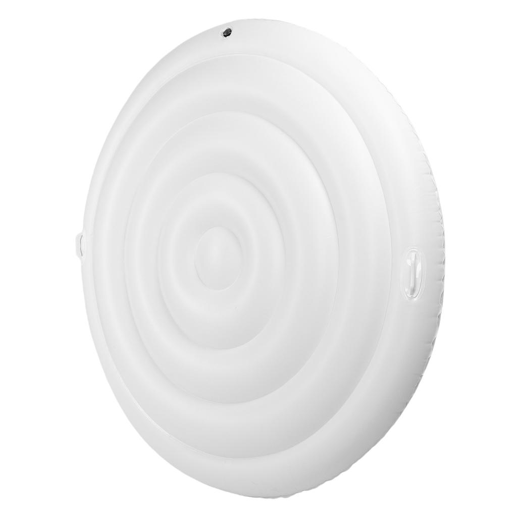 Şişirilebilir Jakuzi Örtüsü 5.4FT PVC Su Geçirmez Koruyucu Yuvarlak Jakuzi Örtüsü Dış Mekan Şişirilebilir için