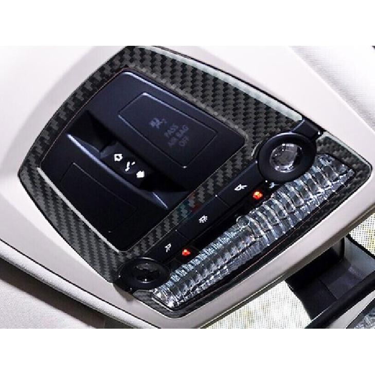 Real Carbon Fiber Front Reading Light Lamp Frame Trim For BMW X3 F25 X4 2011-17