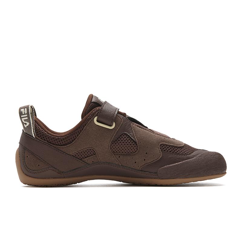 Fila Step Color Stone Shoes Color Block Fashion Trend Durable Breathable Lightweight Low Top Casual Shoes Women sneaker Garden-Brown F12W622120FPS