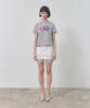 Eikyueikyuhauseukeulleob Big Qq T-Shirt [Melange Grey]