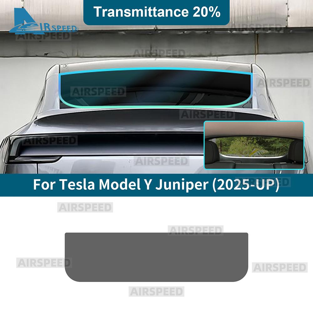 Solar UV Protector Summer Tint Film For Tesla Model Y Juniper 2025 2026-UP Car Front Rear Side Window Ceramics Trim Accessories  yhs9