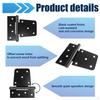 4 Pieces Heavy Duty Gate Hinges Barn Wear Resistant Accessories Multifunctional Replacement