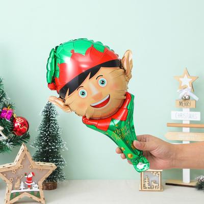 5/10PCS Assorted Style Christmas Balloon Handheld Santa Snowman Elk Gingerbread Man DIY Party Decorations Christmas Supplies ZYF