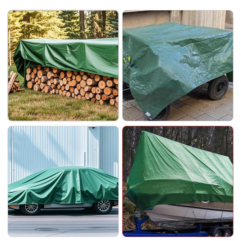 zmayastar Waterproof Blue Rainproof Waterproof and Cold Flood Heavy Rain Abrasion Tear Outdoor Roof Protection Sheet, Tarp, Sheet, Lightweight, Thick,