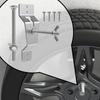 Generic Spare Tire Carrier Holder Wall Mount Spare Tire Rack Wheel Bracket  Car Trailer Accessories