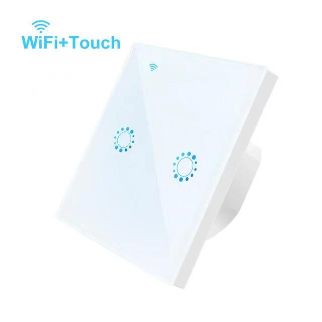 Micro-Link Smart WiFi Touch Switch with Voice Control for Timer Functions, Compatible with Google Assistant and Alexa