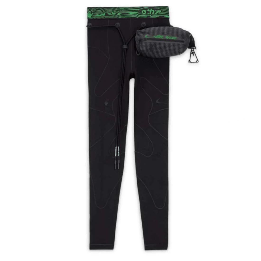 

Nike x Off-White Collaborative Edition FW23 Сумка на пояс с полосатым логотипом Длинные повседневные брюки Низ унисекс Черный DV5553-010 S