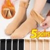 1/5pairs Women Winter Thicken Warm Short Socks Thermal Cashmere Wool Socks Nylon Snow Velvet Boots Home Floor  Mujer