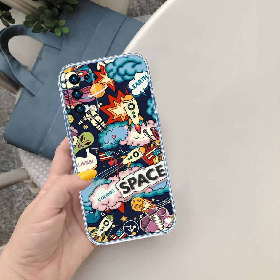 MY25 Space Astronaut Alien UFO Case for LG K22 K30 K40 K40S K41 K42 K50 K50S K51 K51S K52 K61 K62 K71 K92 Q60 Q61 V40 V50 V60