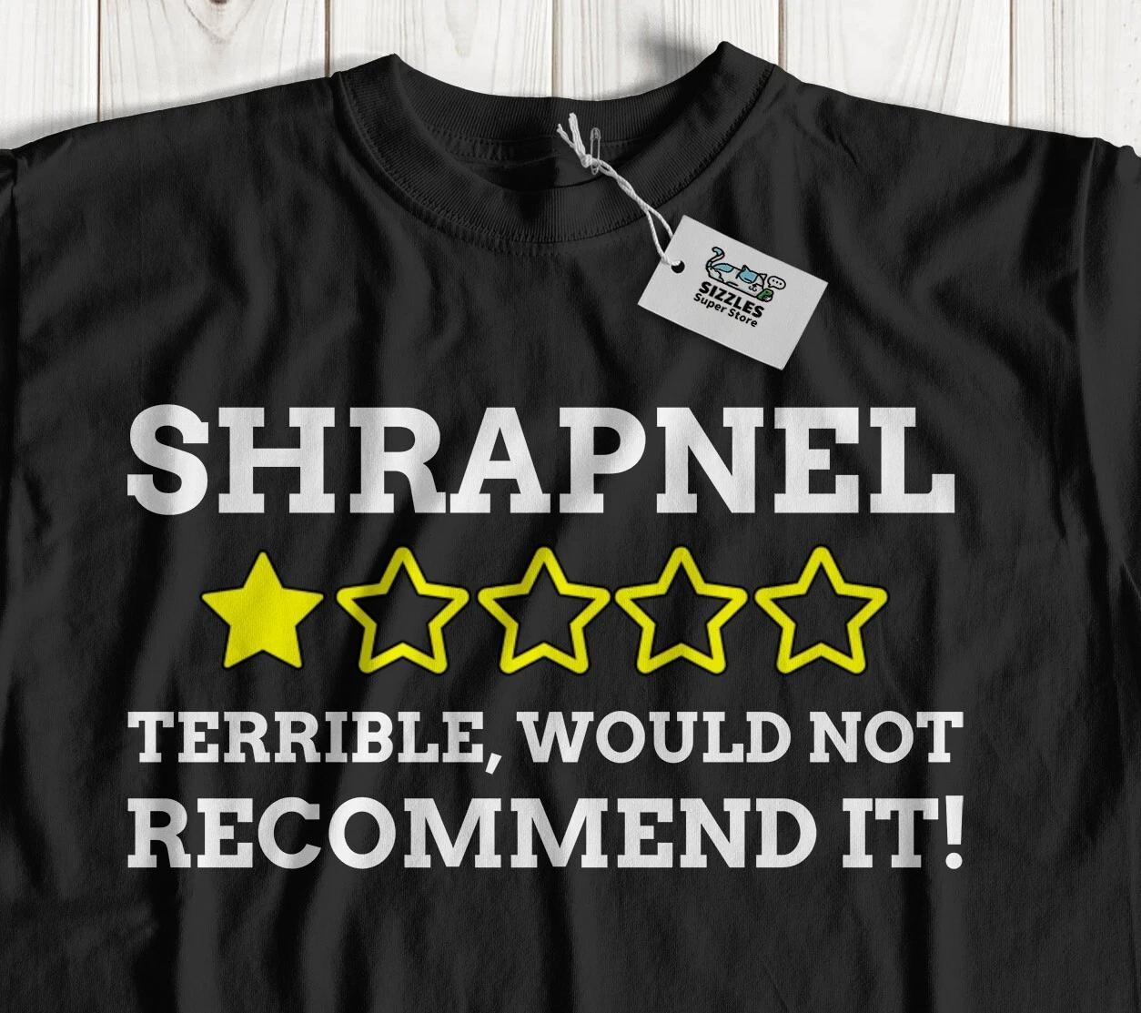 

Unisex Funny Shrapnel T-Shirt Military And Army Gifts L