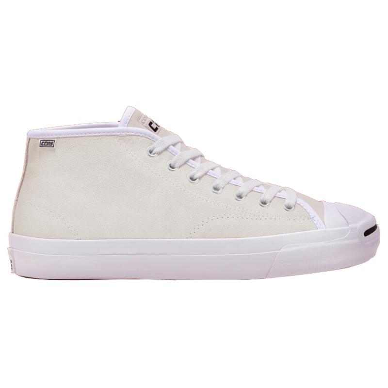 Converse Jack Purcell Pro Mid Trendy Minimalist Canvas Shoes Unisex White