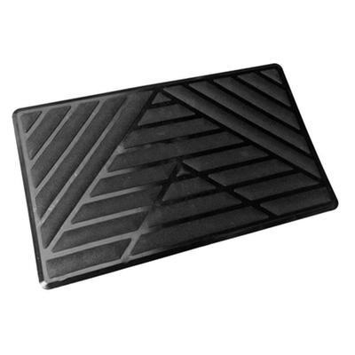 Universal Schwarz PVC Auto Fußboden Teppich Polster Ferse Fußmatte Platte Pedalauflage 25x15cm