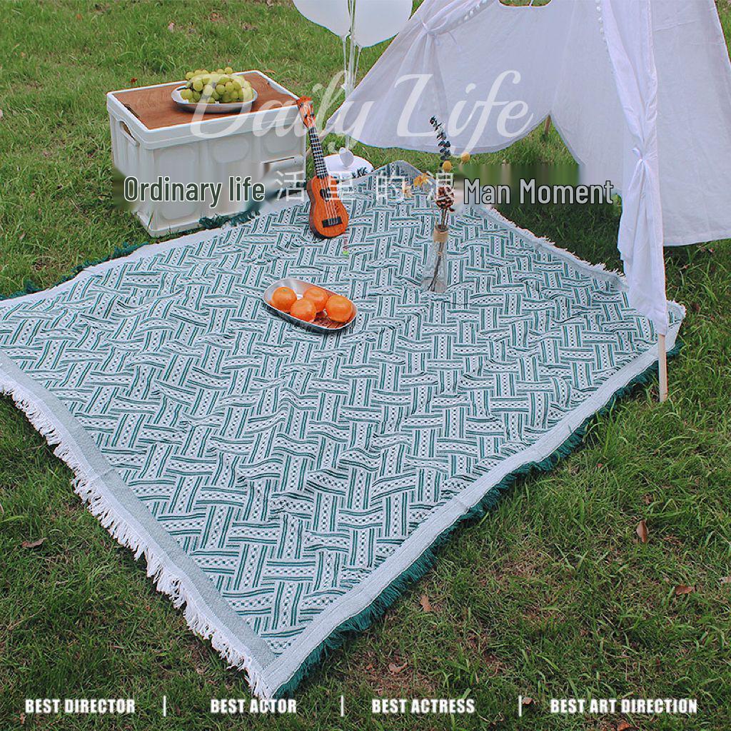 Ethnic Style Outdoor Picnic & Beach Tablecloth – Atmospheric Photography Blanket 90x90 cm