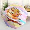 Capybara Themed Travel Umbrella-8 Ribs Automatic Opening and Closing, Portable Folding Design, Compact and Stylish Umbrella Suitable for Out