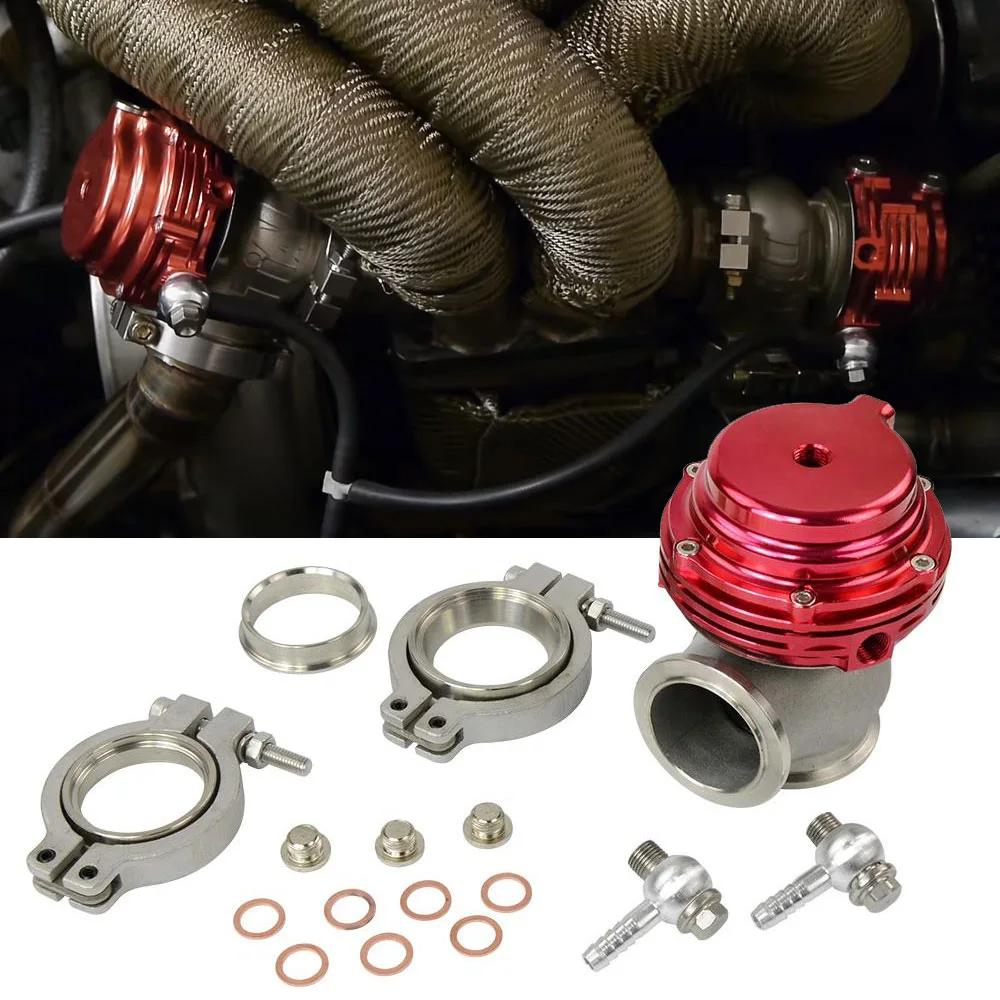 Car Universal 44mm External Wastegate V-Band Flanged Turbo Waste Gate For Supercharge Turbo Manifold With Logo Car Accessories