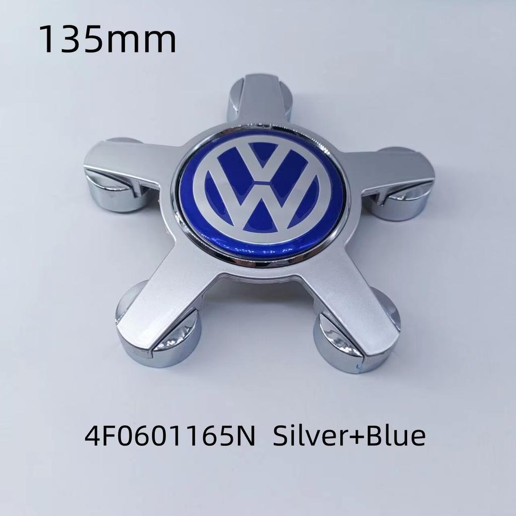For VOLKSWAGEN VW 4pcs For Volkswagen Golf Polo 135mm 4F0601165N 5Pins Car Wheel Center Caps Rim Hub Cover Hubcap Logo Badge Emb