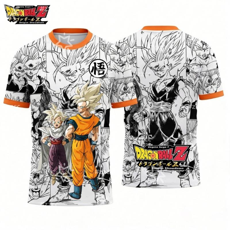 Hot Selling Summer Fashion New Product Dragon Ball Angel Bilus 3D Printed T-shirt Hip-hop Street T-shirt Plus Size