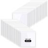 60 Pack Self Adhesive Display Pockets 3.5 X 3.5 Inch Square Label Pockets Peel And Stick Clear Adhesive Index Card Pockets