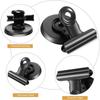 3pcs Magnetic Clip Fridge Magnet Circular Metal Clip Punch-free Hook DIY Storage Rack Photo Magnetic Clip Home Organization