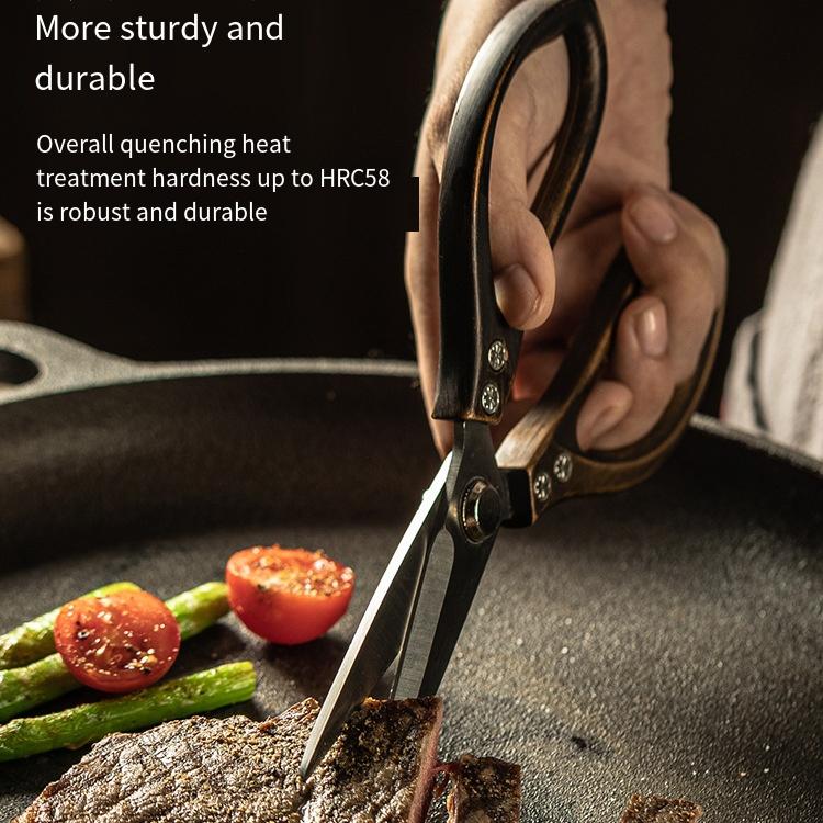 Kitchen Food Special Scissors, Household Multi-functional Thickened Strong Chicken Bone Scissors, Fish Killing Sharp Tailor Scissors