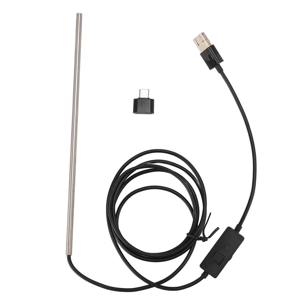 Industrial Borescope IP67 Waterproof 720P 3 In 1 USB Type C Micro USB Endoscope with 6 LEDs for