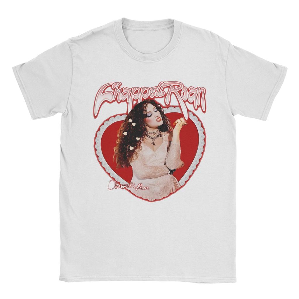 Pánská trička Grunge Rám Láska Chappell Roan Vintage 100% Bavlněná trička Krátký rukáv T-košile O-výstřih Topy Léto