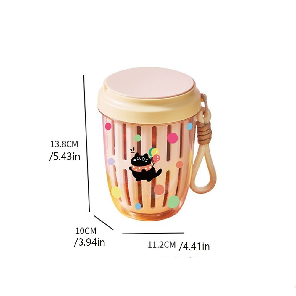 Drainable Salad Cup With Lids Fruit Storage Bottle Multipurpose Fruit Salad Storage Cup  Breakfast