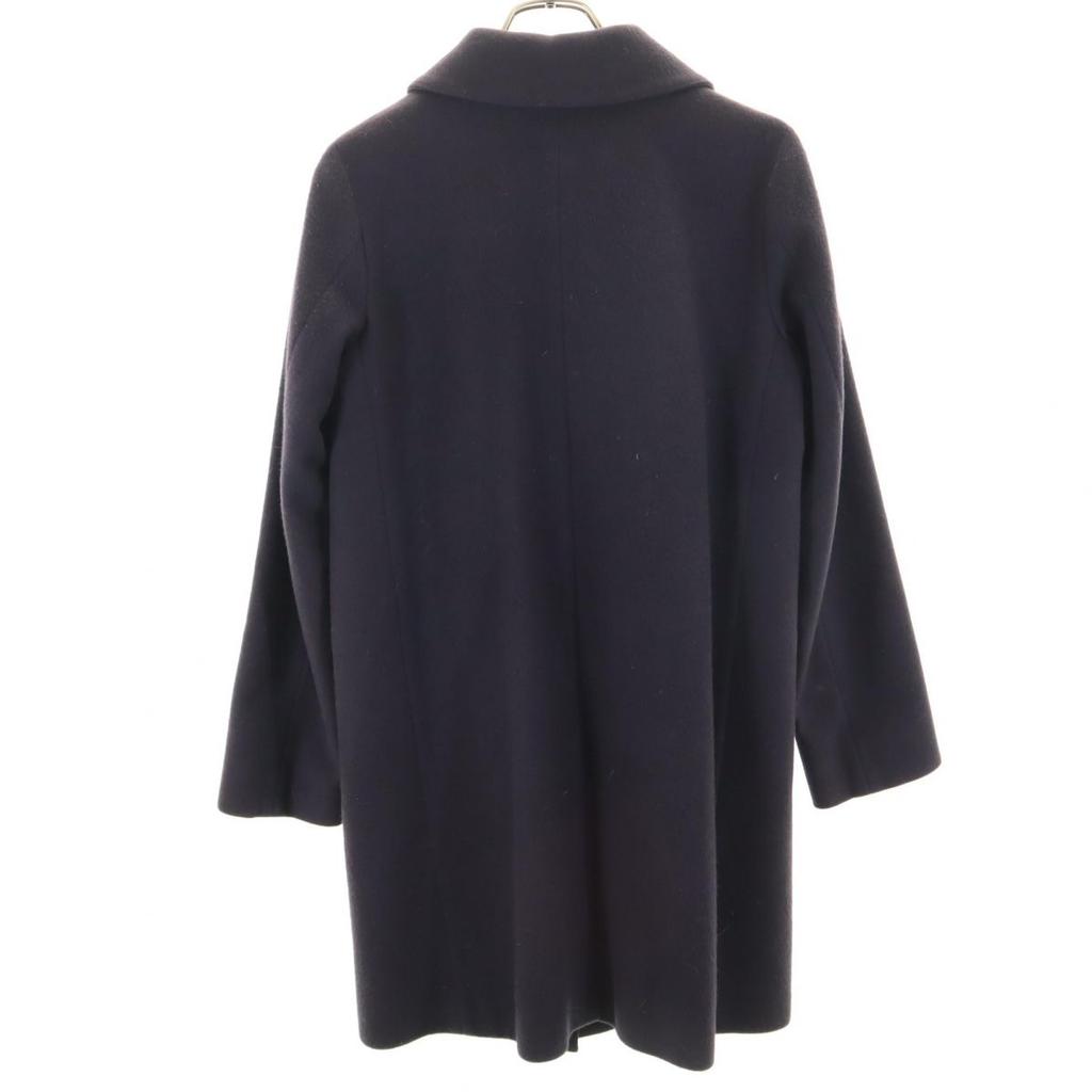 Mackintosh Scottish Wool Stainless Collar Coat 32 Navy Women Used