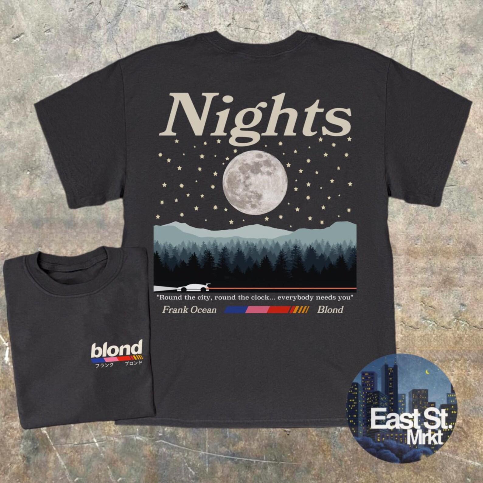 Frank Ocean Nights Graphic Tee - Retro Music T-Shirt M