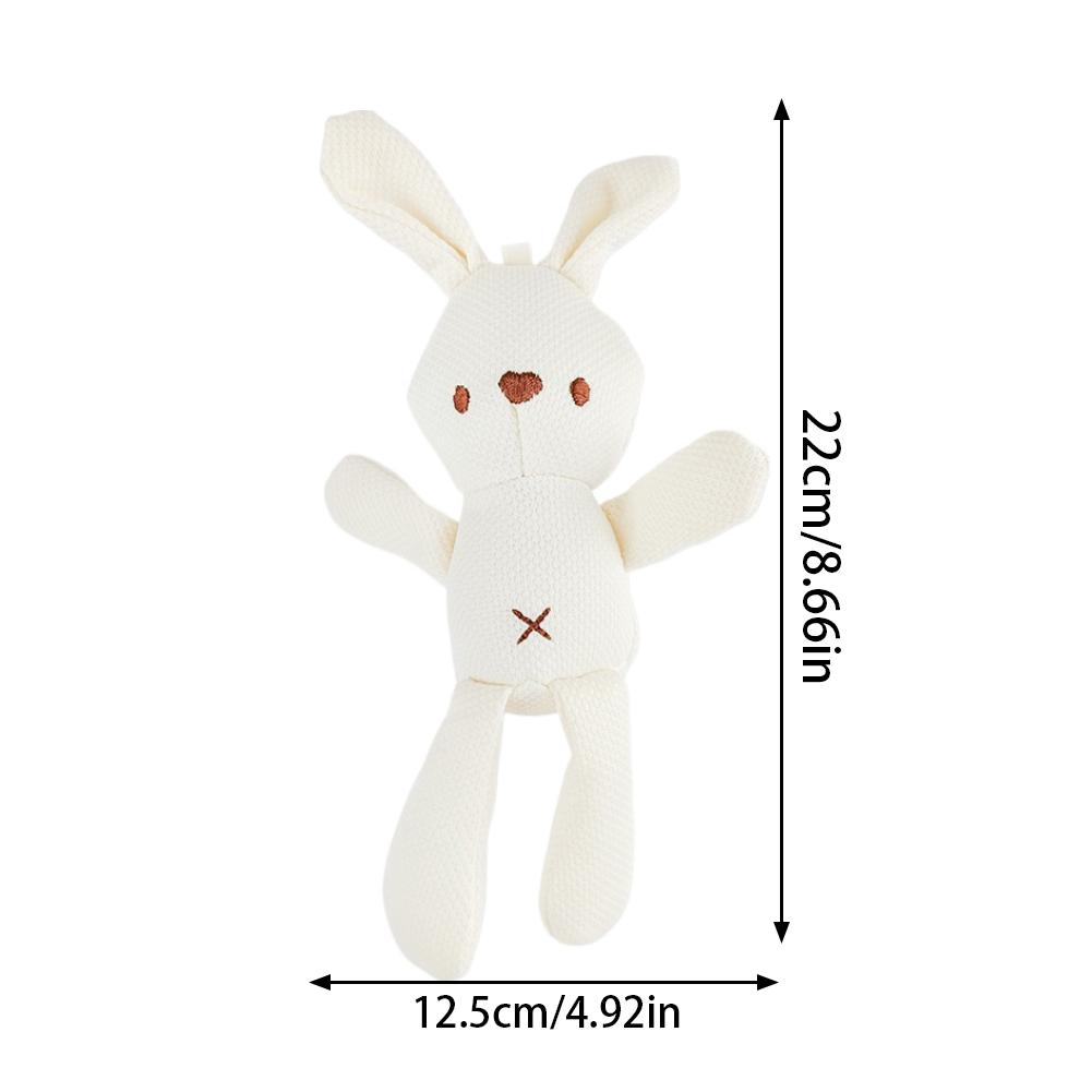 Rabbit Dog Toy Bite Resistant Corn Grain Fabric Chew Toy Cute Embroidered Pet Teeth Cleaning Toys For Small Medium Dogs