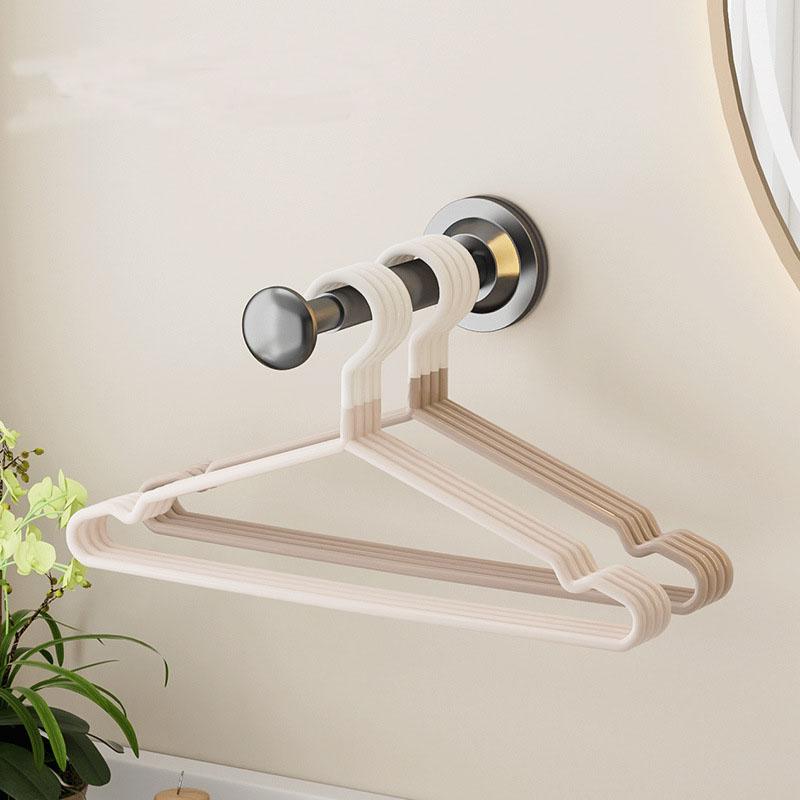 No Drill Suction Cup Hanger Storage Rack Retractable Adjustable Durable Space-Saver For Home Office Organization