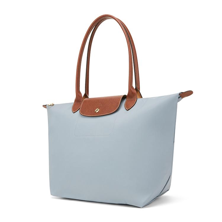 Longchamp Le Pliage Ritsluiting Gerecycled Canvas Tote Bag Dames tote Grijs Blauw 1899089P80