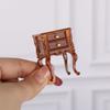 Playable Wood Phonograph Figurine European Styles 1/12 Scale Gramophone Model For Doll House Decoration Collection