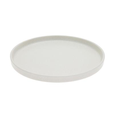 Tatara Round Flat Dishwasher and Microwave Made In 230450 Plate, White, Ceramic, 20cm, Safe, Japan,