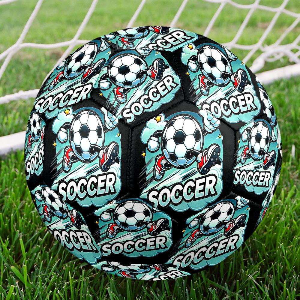 1pc Soccer Ball Adventure Size 5 Soccer Ball Professional Match Training Football Indoor &Outdoor Sports Ball Lightweight Durable c6574